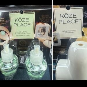 Koze Place Plug In Oil Warmer Set - NEW